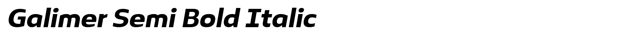 Galimer Semi Bold Italic image